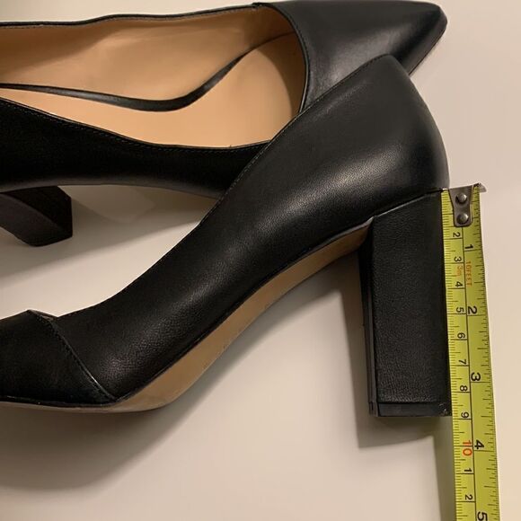 Franco Sarto L-Abree Black Leather Heels Pumps Women’s Shoes Size 9,5 - Picture 14 of 14